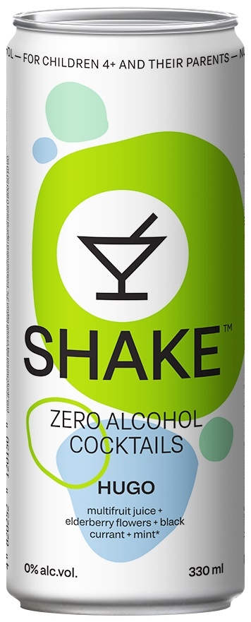 Напій безалкогольний соковмісний сильногазований Hugo Shake з/б 330мл